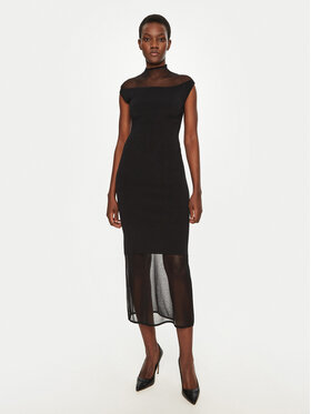 Calvin Klein Calvin Klein Повсякденна сукня K20K207919 Чорний Regular Fit