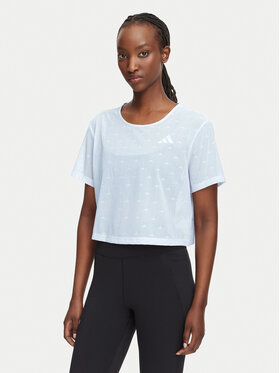 adidas adidas T-särk Strength Essentials Workout Boxy Mesh KT3828 Valge Relaxed Fit