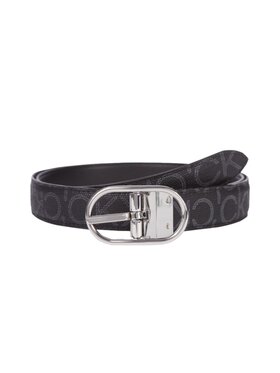 Calvin Klein Calvin Klein Pasek Damski DWUSTRONNY PASEK DAMSKI ROUND Czarny