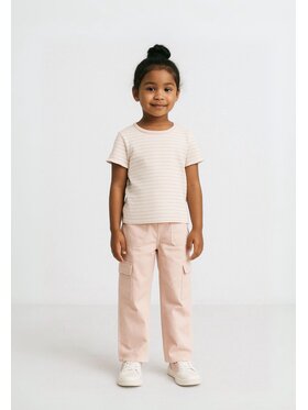 minoti minoti Spodnie cargo 22pant42 Różowy Straight Fit
