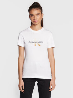 Calvin Klein Jeans Calvin Klein Jeans T-Shirt J20J219797 Biały Regular Fit