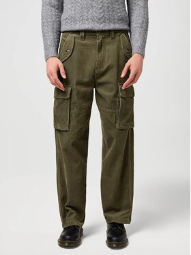 Wrangler Wrangler Pantaloni di tessuto CASEY CARGO Verde Straight Fit