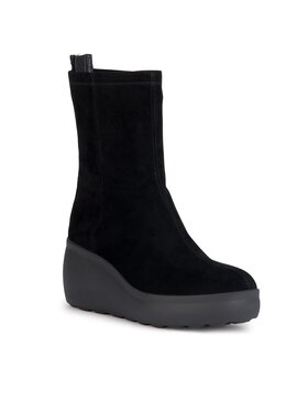 Geox Geox Škornji D Spherica Ec9 D36VHA 00021 C9999 Črna