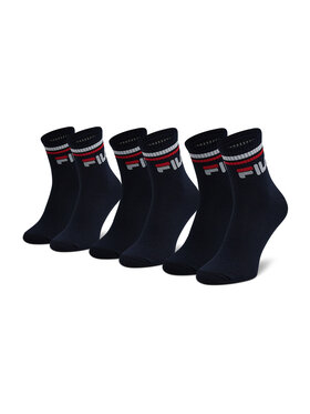 Fila Fila Набір з 3 пар низьких шкарпеток unisex Calza Quarter F9398 Cиній