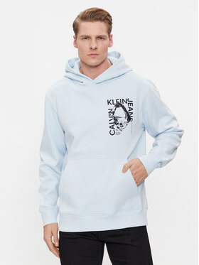 Calvin Klein Jeans Calvin Klein Jeans Mikina Modern Metals Graphic J30J324626 Modrá Regular Fit
