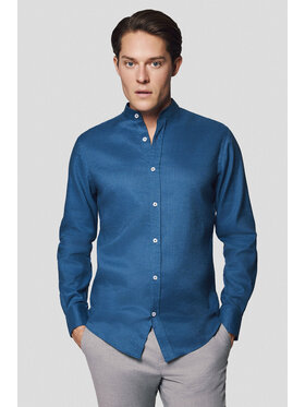 Lancerto Lancerto Koszula Koszula Szafirowa z Lnem Bente KO073125000003 Niebieski Slim Fit
