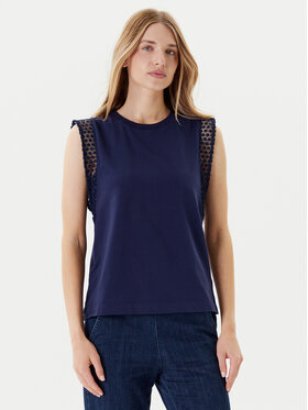 United Colors Of Benetton United Colors Of Benetton Bluză 3IFVD10AC Bleumarin Regular Fit