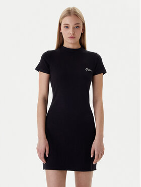 Guess Guess Ежедневна рокля V6RK06 K8RT2 Черен Slim Fit