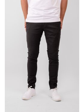 TeeShoppen TeeShoppen Chinosy 'Perform Collection' Czarny Slim Fit