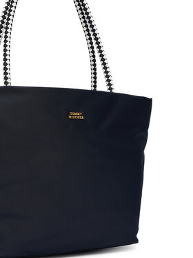 Tommy Hilfiger Tommy Hilfiger Ročna torba Th Marina Hobo/Tote Nylon AW0AW18862 Mornarsko modra