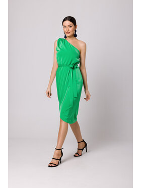 Makover Makover Vestito da giorno K160 Verde Regular Fit