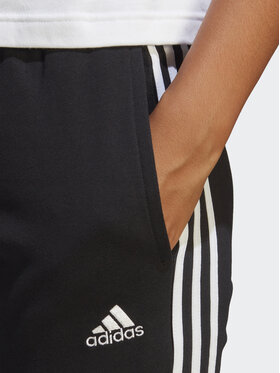 Adidas Spodnji Del Trenirke Essentials 3-Stripes French Terry Cuffed Joggers IC8770 Črna Slim Fit