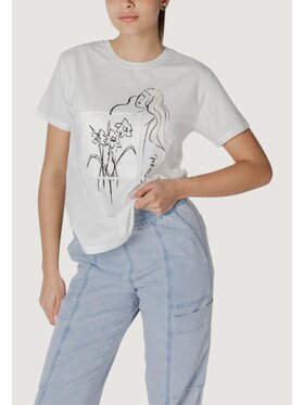 Desigual Desigual T-Shirt TS_PARAGUAY Λευκό Shirt Fit