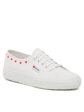 Superga Superga Sneakersy 2750 Little Hearts Embroidery Bílá