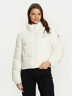 Guess Jeans Guess Jeans Зимно яке W4BL20 WGII2 Екрю Regular Fit
