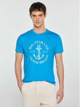 BIG STAR BIG STAR T-Shirt KARTES Niebieski Basic Fit