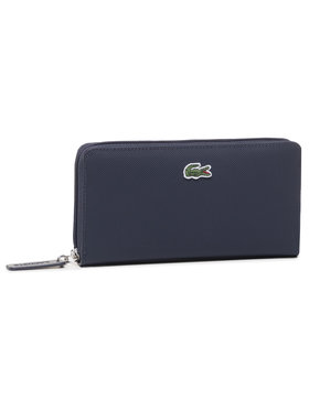 Lacoste Lacoste Veľká dámska peňaženka L Zip Wallet NF2900PO Tmavomodrá