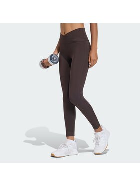 adidas adidas Legginsy 158041 Brązowy Fitted Fit