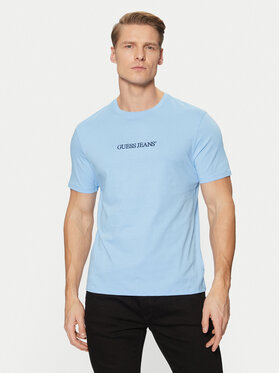 Guess Jeans Guess Jeans T-Shirt M4YI52 K8HM0 Μπλε Slim Fit