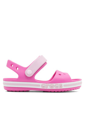 Crocs Crocs Sandały BAYABAND SANDAL K 205400-6QQ Różowy