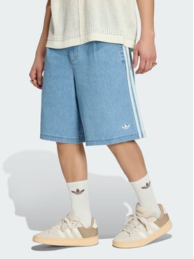 adidas adidas Szorty jeansowe 161938 Niebieski jasny Loose Fit