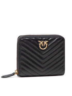 PINKO Pinko Duży Portfel Damski Taylor Wallet Zip Around M V Qui PE 22 PLTT 1P22P1 Y7SQ Czarny