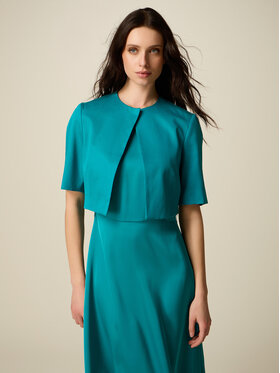 Oltre Oltre Giacca di transizione R087R102528N025 Turchese Cropp Fit