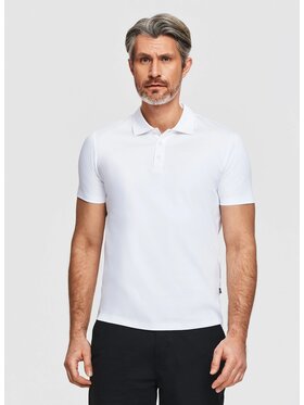 Pako Lorente Pako Lorente Polo P26SF-TX-015 Biały Classic Fit