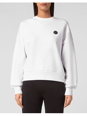 Plein Sport Plein Sport Longsleeve 13229 Biały Regular Fit