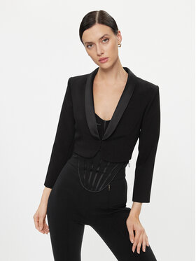 Elisabetta Franchi Elisabetta Franchi Zakó GI-091-37E2-V6000 Fekete Slim Fit