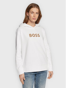 Boss Boss Bluză C_Edelight_1 50468367 Alb Relaxed Fit