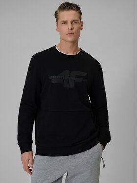 4F 4F Bluza SPORTS CLUB Czarny Regular Fit