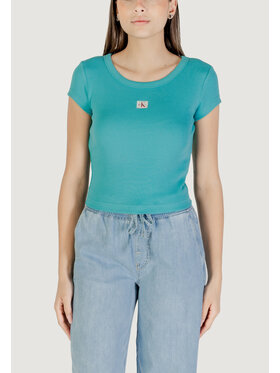 Calvin Klein Jeans Calvin Klein Jeans T-Shirt A- WOVEN LABEL 2X2 R Μπλε Shirt Fit