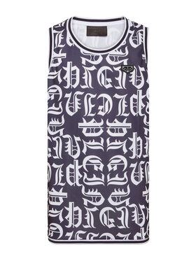 PHILIPP PLEIN PHILIPP PLEIN Tank top 9449 Granatowy Regular Fit