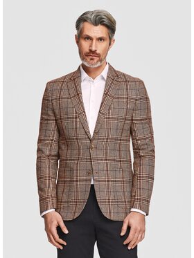 Pako Lorente Pako Lorente Marynarka P26SF-3X-021 Brązowy Slim Fit