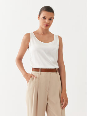 Max Mara Max Mara Marškinėliai Pan 31660226600 Écru Regular Fit