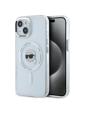 KARL LAGERFELD KARL LAGERFELD Etui na telefon iPhone 15 Plus Biały