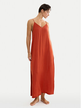 Triumph Triumph Poletna obleka Summer Satin 10227240 Oranžna Relaxed Fit