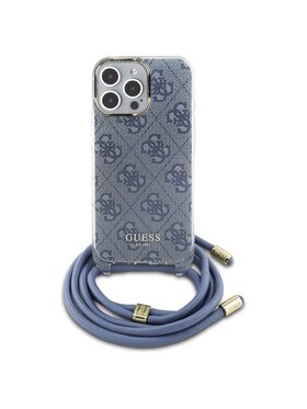 Guess Guess Etui na telefon Cord 4G Print Niebieski