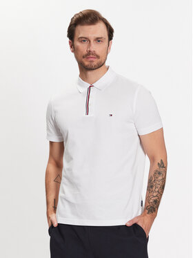 Tommy Hilfiger Tommy Hilfiger Polo marškinėliai MW0MW31558 Balta Regular Fit