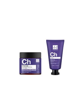 Dr Botanicals Dr Botanicals Maska matująca na twarz z węglem Superfood + Maska matująca na twarz z węglem Superfood, 60 ml Maska do twarzy