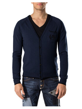 PHILIPP PLEIN PHILIPP PLEIN Cardigan 30780 Blu Regular Fit