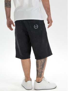 Metoda Sport Metoda Sport Szorty jeansowe Krótkie Spodenki Jeansowe Męskie Czarne Metoda Sport Laur L Czarny Oversize