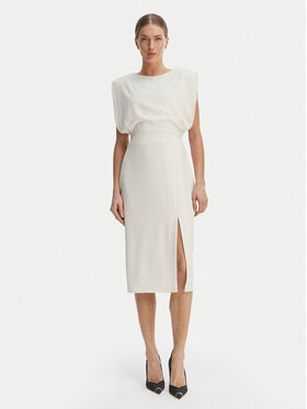 Rinascimento Rinascimento Coctailkleid CFC0127570003 Weiß Slim Fit