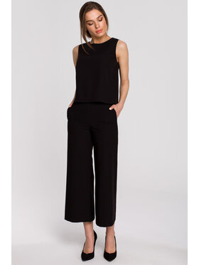 Stylove Stylove Bluzka S257 Czarny Regular Fit