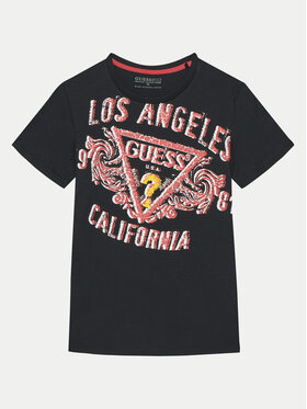 Guess Guess Тишърт L5RI00 K8HM4 Черен Regular Fit