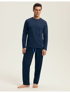 Henderson Henderson Piżama 43455 Granatowy Regular Fit