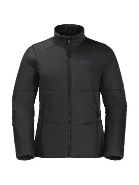 Jack Wolfskin Jack Wolfskin Kurtka przejściowa Jack Wolfskin Bergland INS Hoody W Czarny Regular Fit