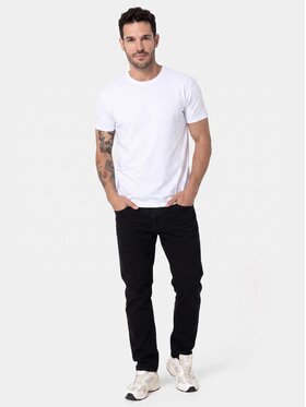 BASICLO BASICLO T-Shirt W-2325-01 Biały Regular Fit
