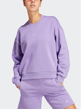 adidas adidas Суитшърт ALL SZN Fleece Sweatshirt IC6450 Виолетов Loose Fit